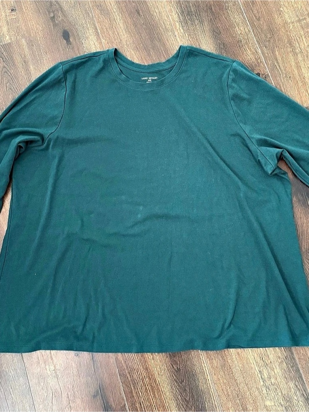 EUC Lane Bryant Long Sleeve Layering tee. 26/28 Green & Red Bundle of 2